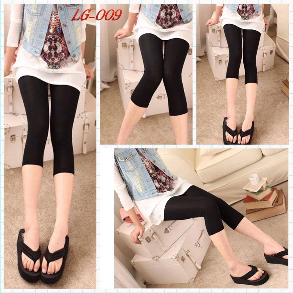 เลคกิ้งคนท้อง ขา4ส่วน สีดำ M , L,XL