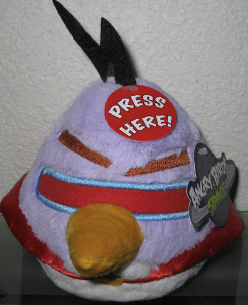 นกสีม่วง Large Bird ชุด Angry Birds Space ขนาด 5 นิ้ว (ค.ศ. 2012) ร้องได้