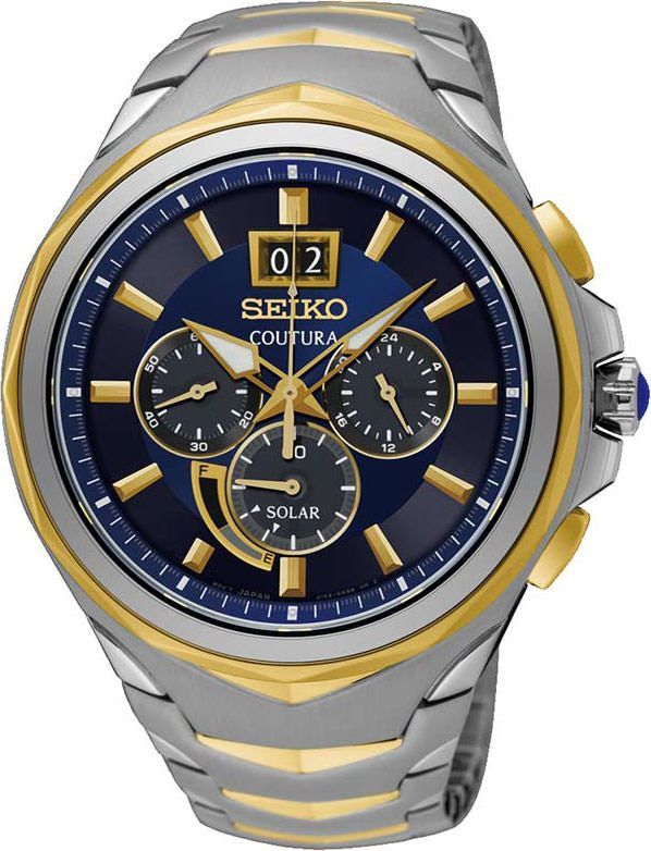 Seiko SSC642P1 นาฬิกาผู้ชาย Coutura Solar Men's Watch
