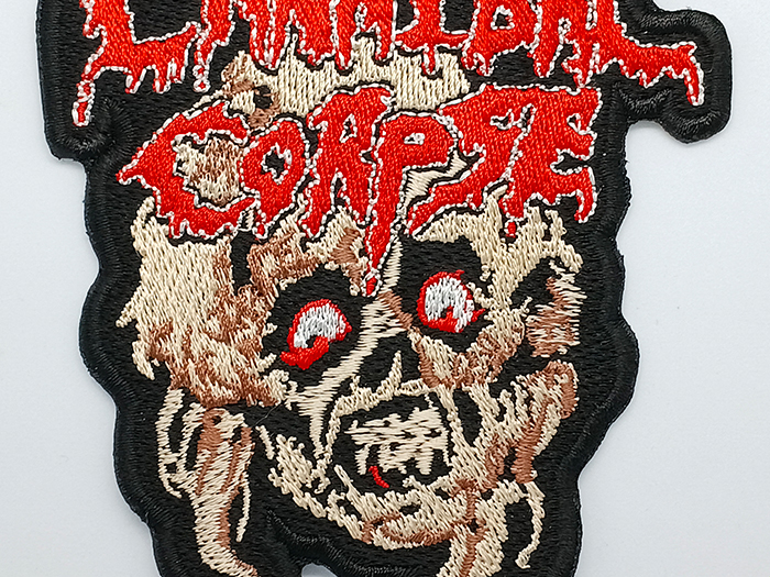 CANNIBAL CORPSE 'Zombie's Head & Band's logo' Embroidered Patch อาร์มแบบปัก