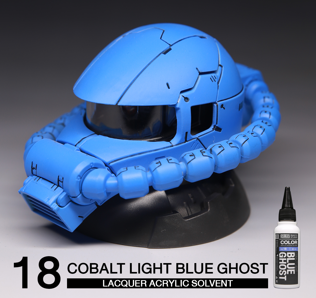 NO.18S Cobolt Light Blue Ghost [มันเงา] 60ml
