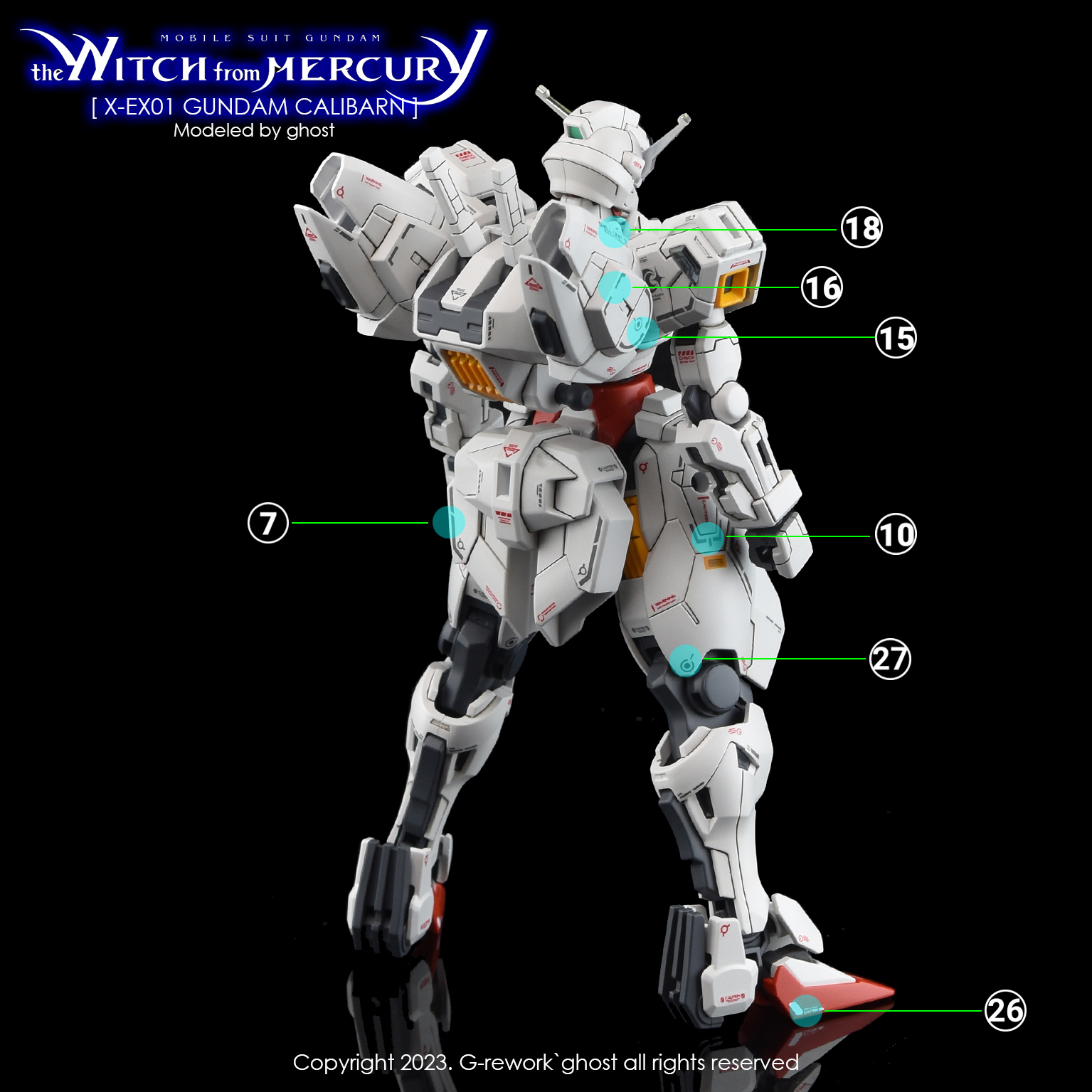 G-REWORK CUSTOM DECAL HG 1/144 CALIBARN GUNDAM