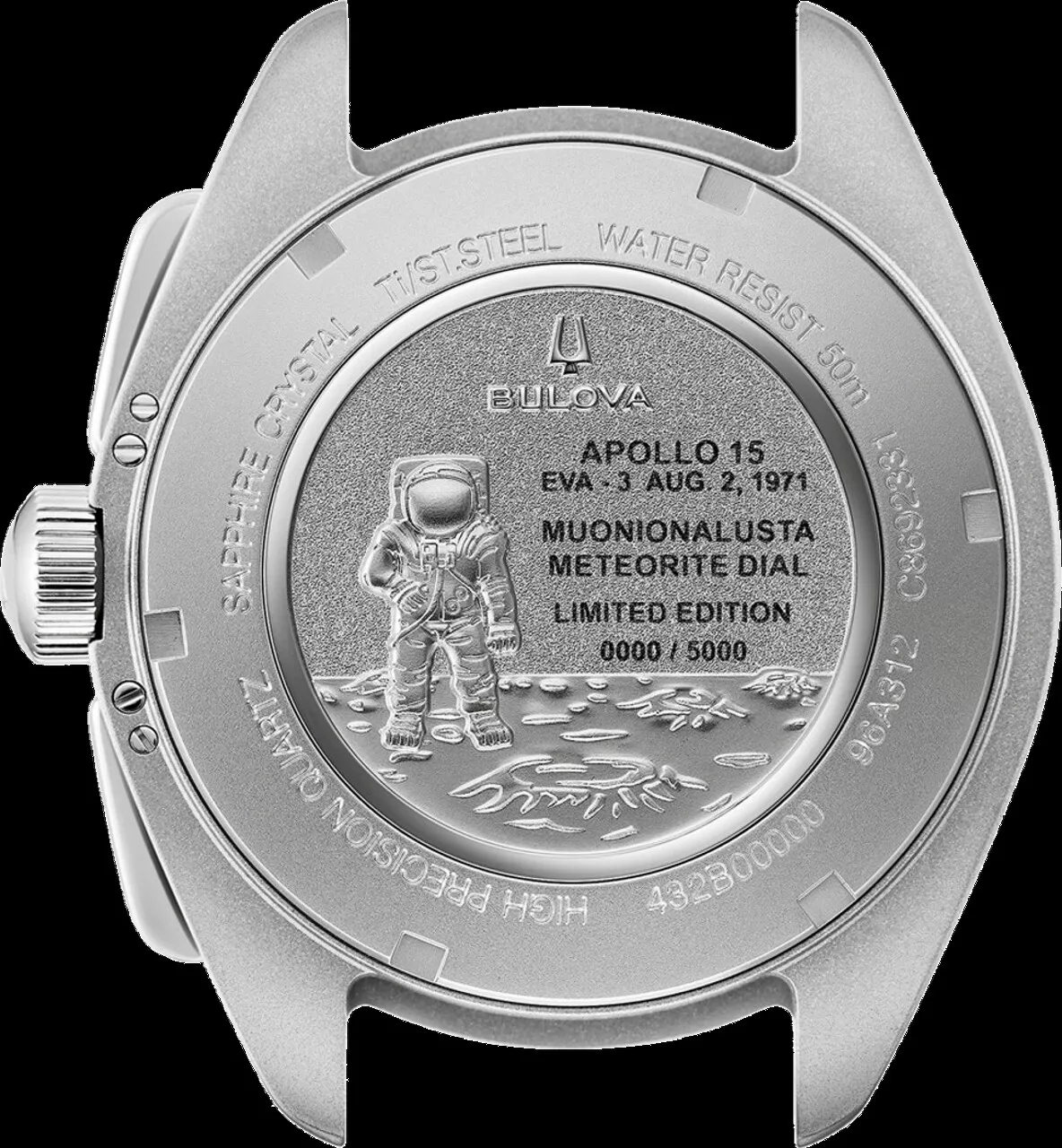 Bulova 96A312 นาฬิกาผู้ชาย Lunar Pilot Meteorite Chronograph Limited Edition Men's Watch