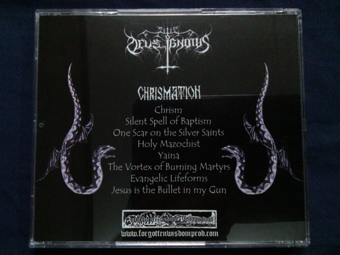 DEUS IGNOTUS'Christmation' CD.