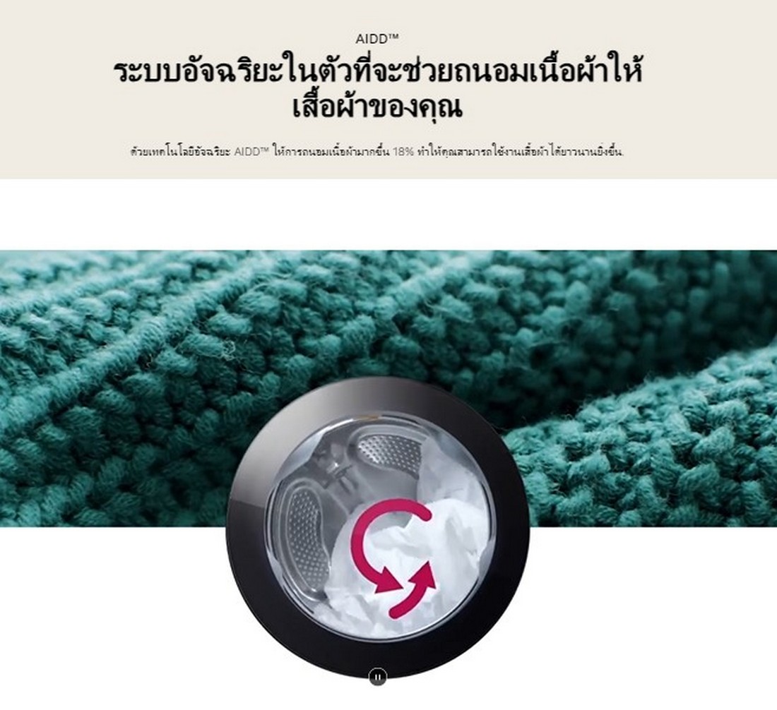 [ผ่อน0%] LG เครื่องซักผ้าฝาหน้า ระบบ AI DD ความจุซัก 10 กก. สีขาว FV1410S5WG1 (ชลบุรีส่งฟรี)