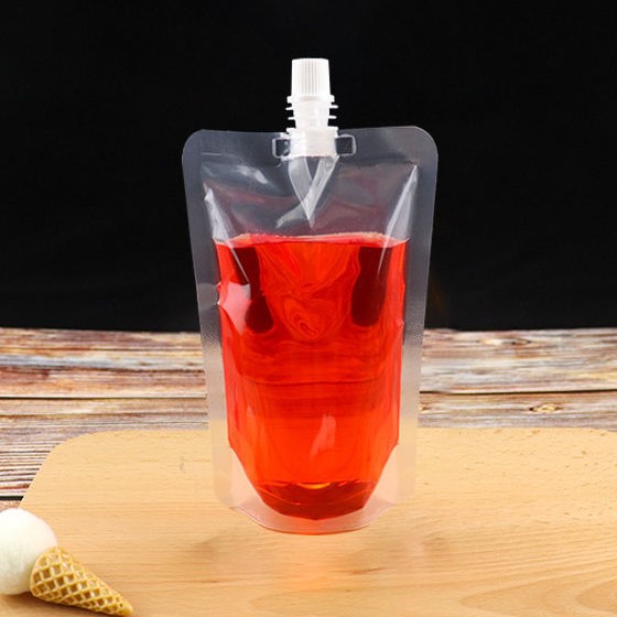 ถุงบรรจุของเหลว ฝาเกลียว ก้นตั้ง ถุงใส ขุ่นและขาว แพ็คละ 10 ใบ (หลากหลายขนาด) ชุดที่ 1/2