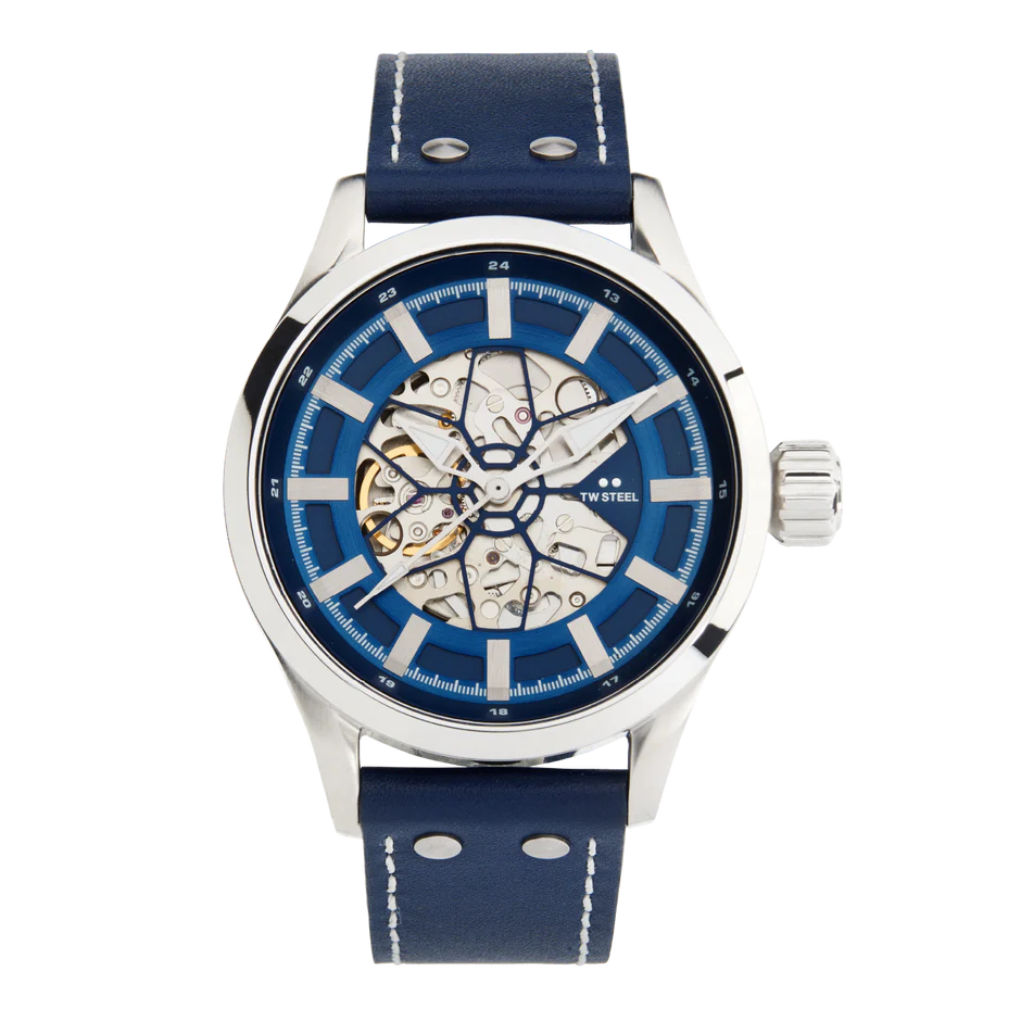 TW Steel VS132 นาฬิกาผู้ชาย Volante Skeleton Automatic Men's Watch