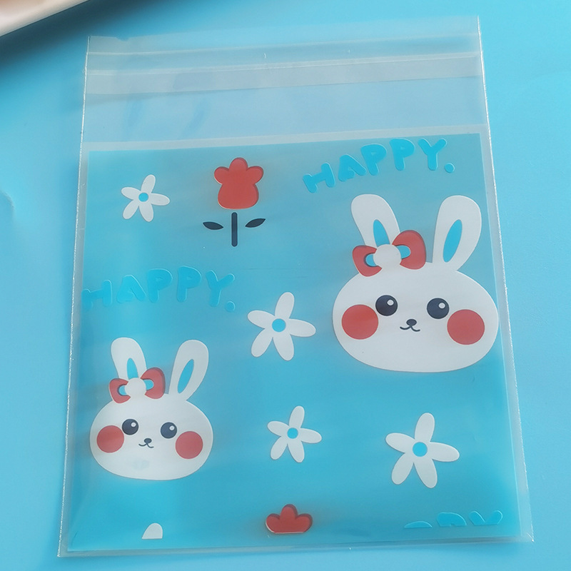 ถุงคุ๊กกี้ ฝากาว ขนาด 7x7 ซม. (95-100 ใบ) ลายพิเศษ ชุดที่ 3/3