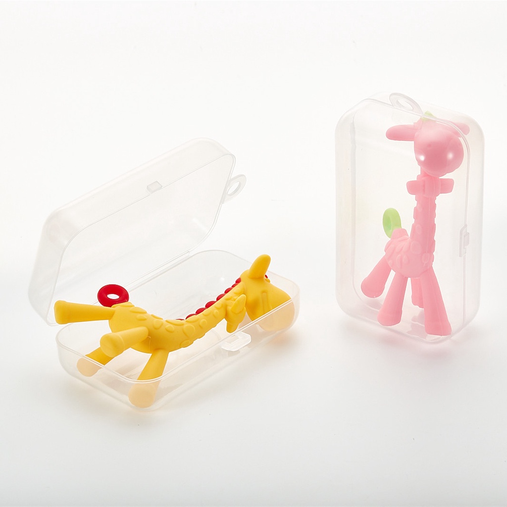 กล่องยางกัด กันฝุ่น กล่องใสรูปทรงสี่เหลี่ยม ไม่รวมสินค้าภายในกล่อง