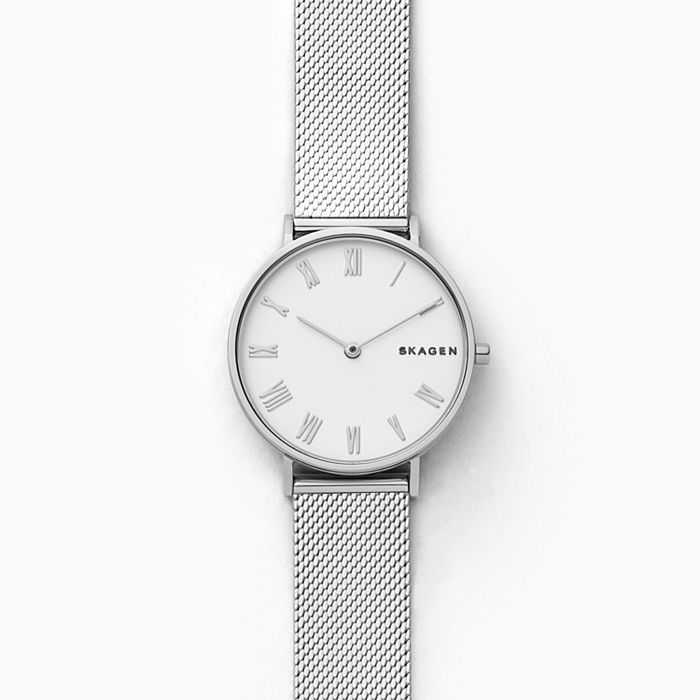 Skagen SKW2712 นาฬิกาผู้หญิง Skagen รุ่น SKW2712, Hald Silk-Mesh Quartz Women's Watch