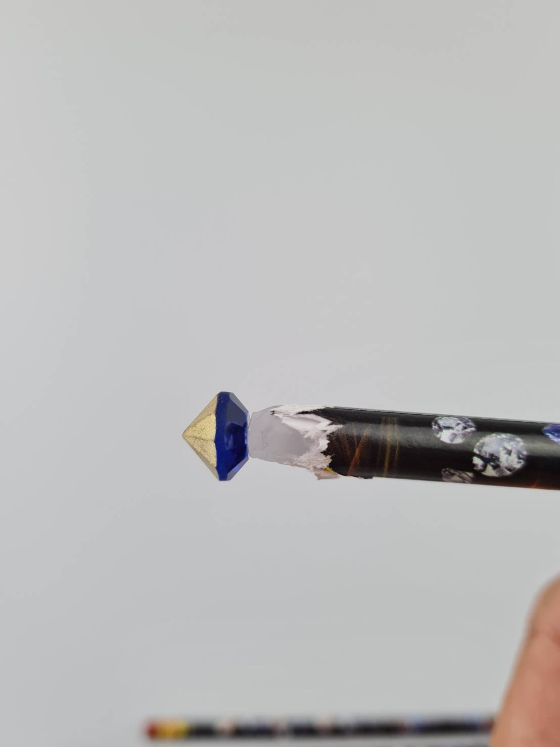 ดินสอจับเพรช แท่งเทียนจับเพรชทำจากซิลิโคนไม่ทำให้เพชรหมองใช้งานง่าย ยาว 9 นิ้ว ต่อแท่งสำหรับจับเพชรคริสตัล