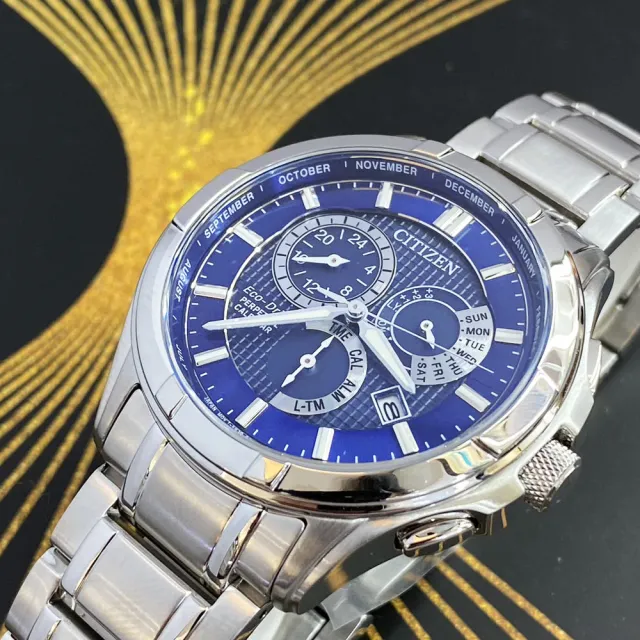 Citizen BL8160-58L นาฬิกาผู้ชาย Perpetual Calendar Eco-Drive Men's Watch