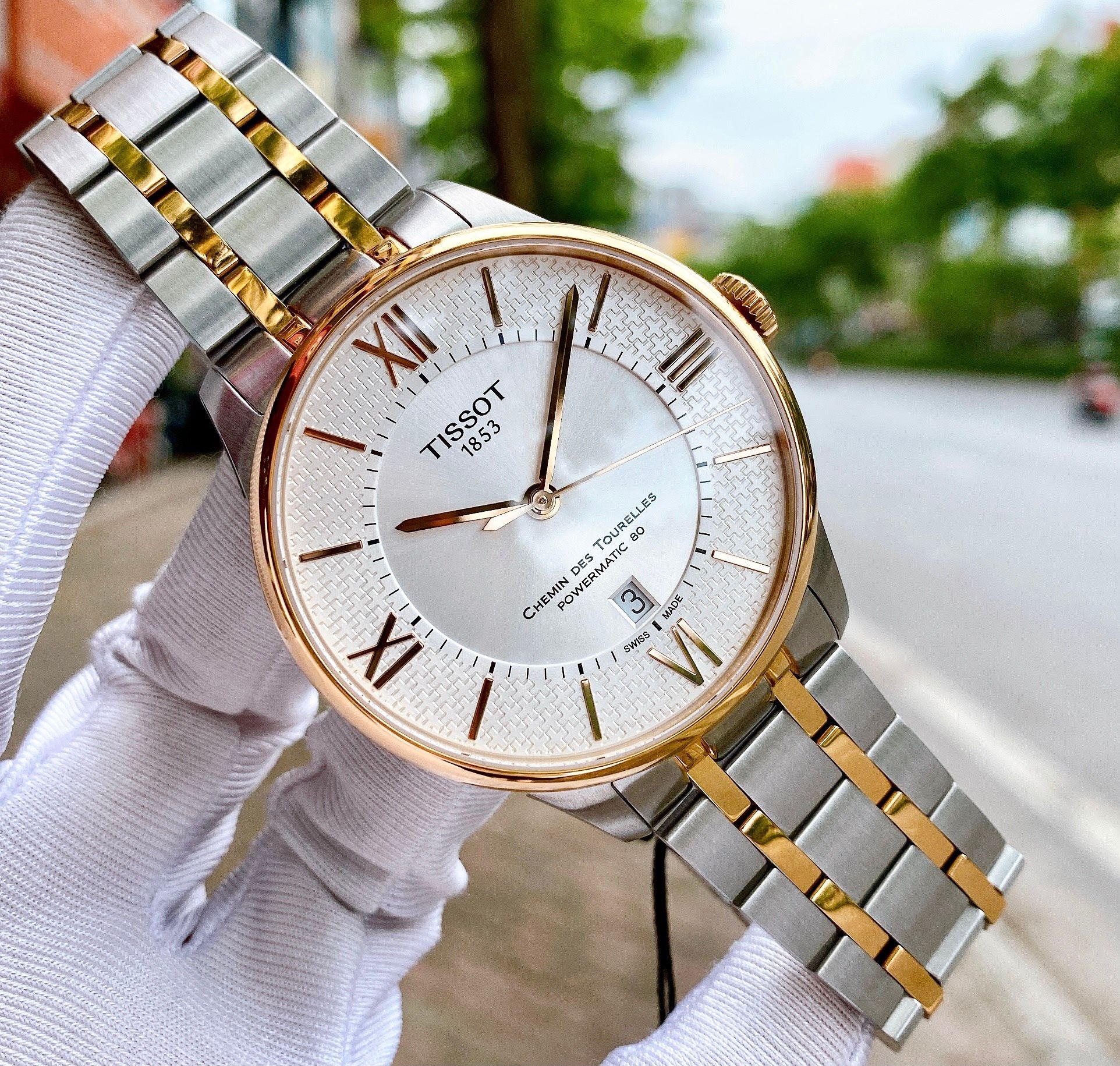 Tissot T099.407.22.038.01 นาฬิกาผู้ชาย Chemin des Tourelles Automatic Men's Watch