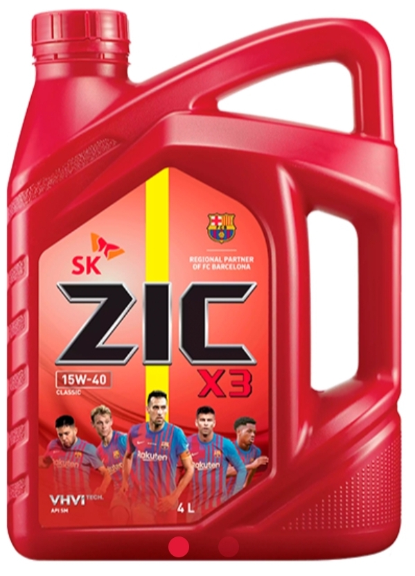 น้ำมันเครื่อง SK ZIC X3 15W-40 เบนซิน
