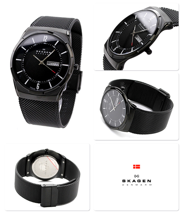 Skagen SKW6006 นาฬิกาผู้ชาย Skagen รุ่น SKW6006, Melbye Black Titanium Men's Watch