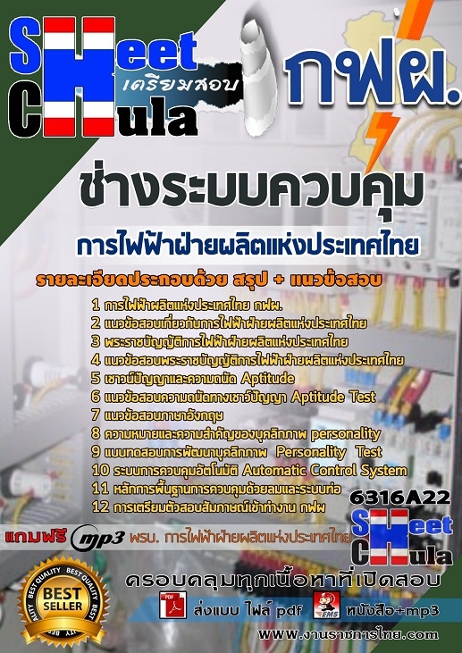 แนวข้อสอบ ช่างระบบควบคุม การไฟฟ้าฝ่ายผลิตแห่งประเทศไทย (กฟผ) 2568