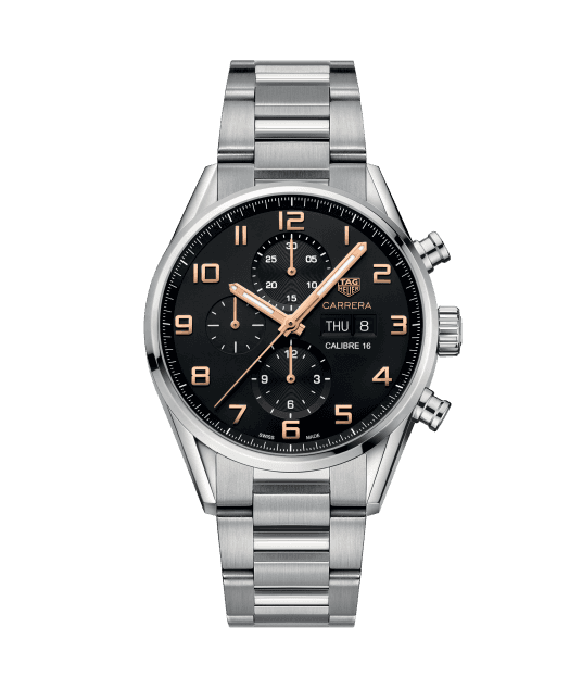 Tag Heuer CV2A1AB.BA0738 นาฬิกาผู้ชาย CARRERA Calibre 16 Automatic Chronograph 100 M - ∅43 mm Men's Watch