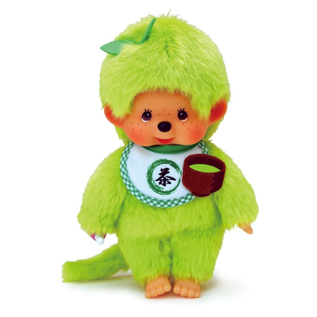 [PRE-ORDER] Matcha Monchhichi ตุ๊กตาม่อนชิชิคุง ชุดขาเขียว Size S นำเข้าจากญี่ปุ่น 抹茶モンチッチ 小男の子