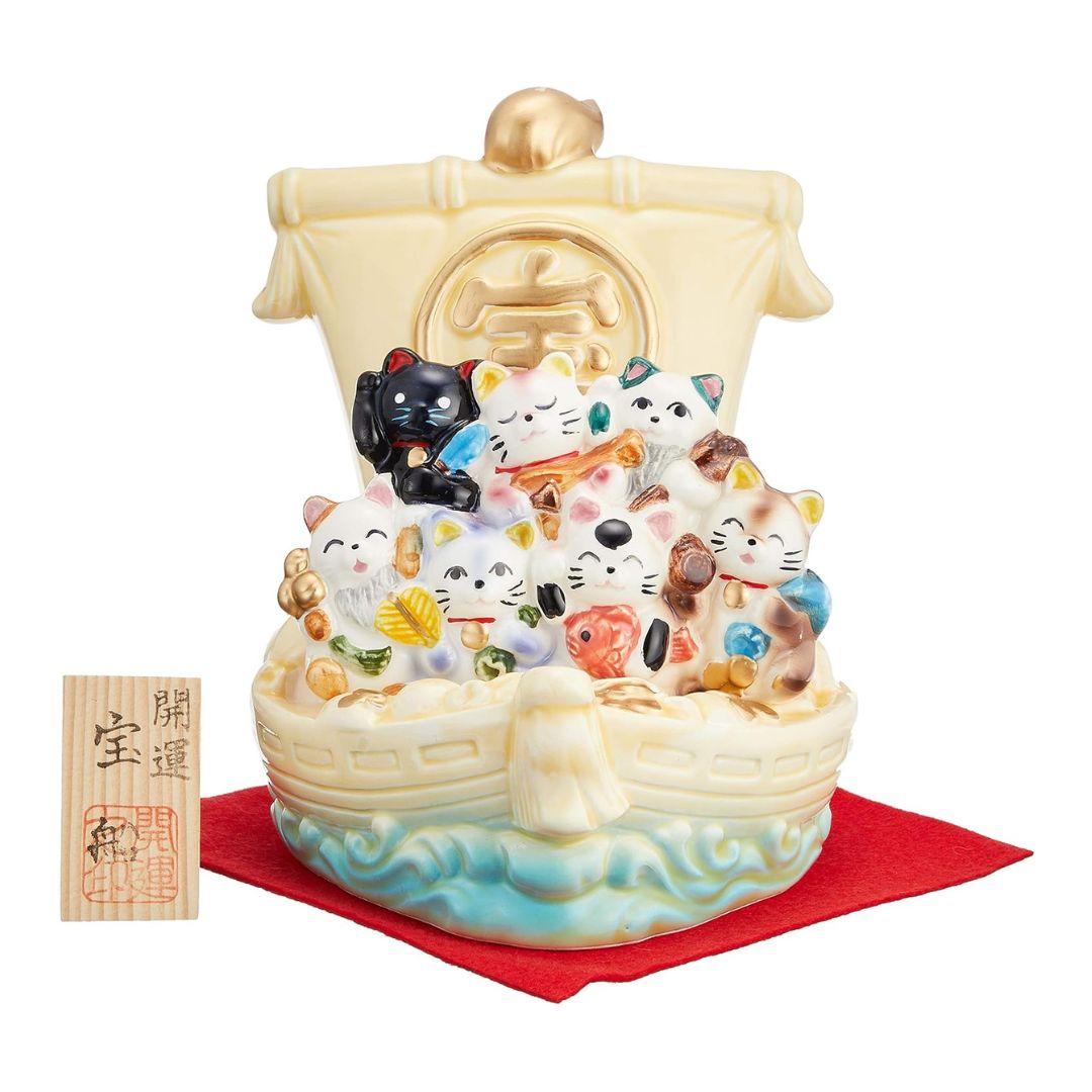 [PRE-ORDER] เทพเจ้าแมว 7 เทพเจ้าแห่งโชคลาภของญี่ปุ่น Seven Lucky Cat Gods of Fortune งานเซรามิก เสริมดวง ของมงคลญี่ปุ่น นำเข้าจากญี่ปุ่น