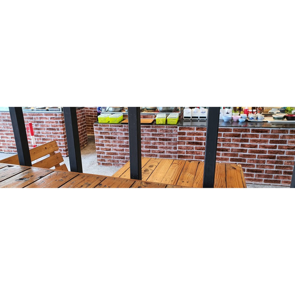 วอลเปเปอร์ติดผนัง ลายปูนเปลือย ลายอิฐ แนวลอฟท์ และลายอื่นๆ มีกาวในตัว ติดได้ด้วยตัวเอง กว้าง 45 ซม.ยาว 9.5-10 เมตร