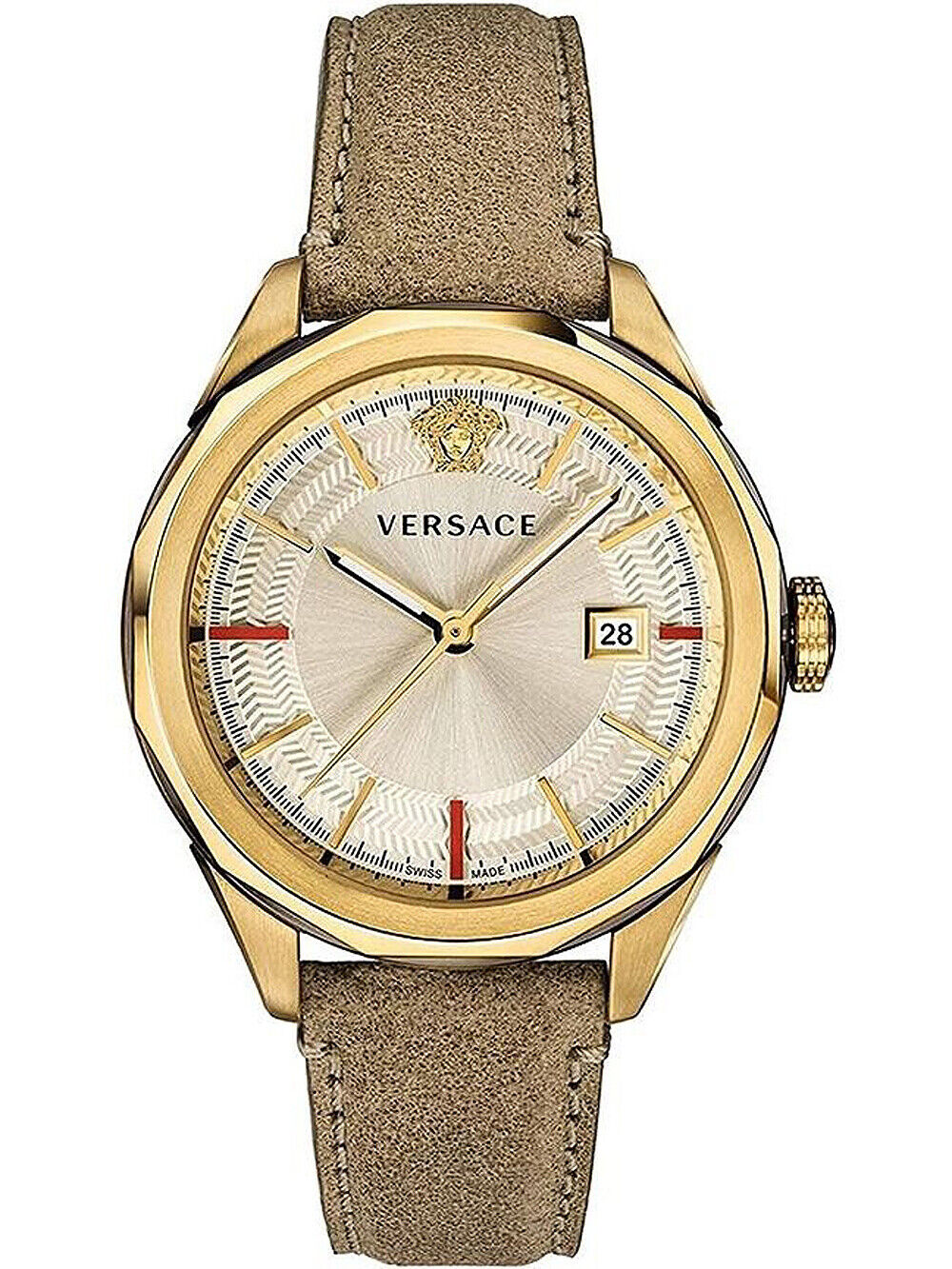 Versace VERA00318 นาฬิกาผู้ชาย Glaze Quartz Men's Watch