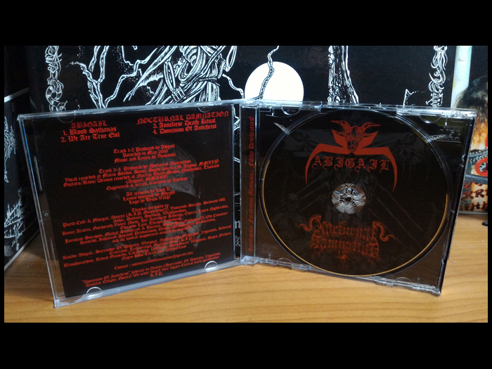 ABIGAIL/NOCTURNAL DAMNATION'Sacrilegious Fornication Masscare... Filthy Desekrators!'CD.