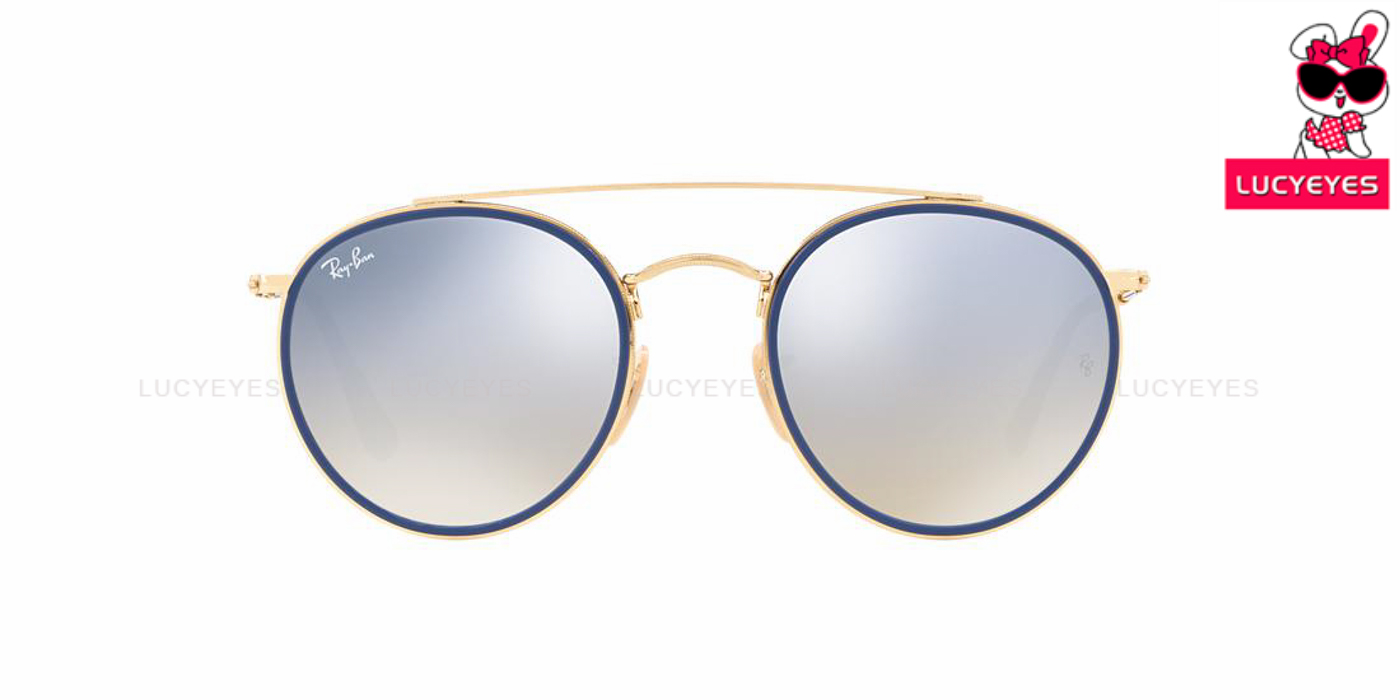 RayBan RB3647N 001/9U ROUND DOUBLE BRIDGE