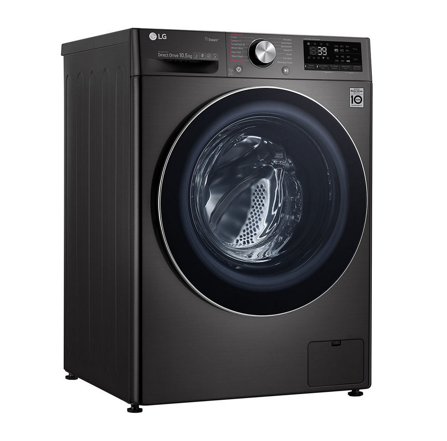 เครื่องซักผ้าฝาหน้า LG 10.5 กก. สีดำ ระบบ AI DD™ พร้อม Smart WI-FI control ควบคุมสั่งงานผ่านสมาร์ทโฟน รุ่น FV1450S2B