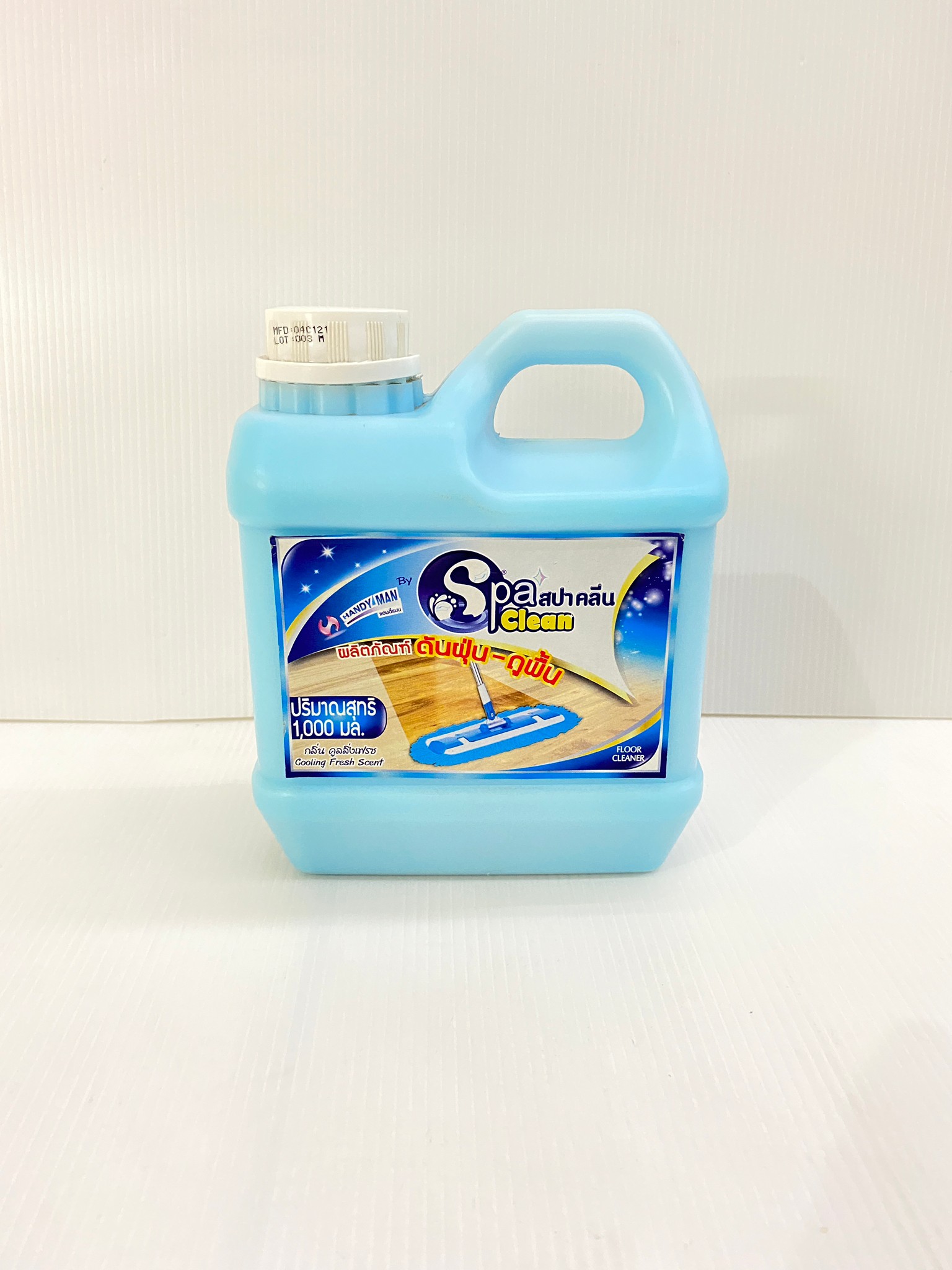 SPA CLEAN สปาคลีน ผลิตภัณฑ์ดันฝุ่น-ถูพื้น น้ำยาดันฝุ่น สีฟ้า คูลลิ่งเฟรช Cooling Fresh 1,000ml.
