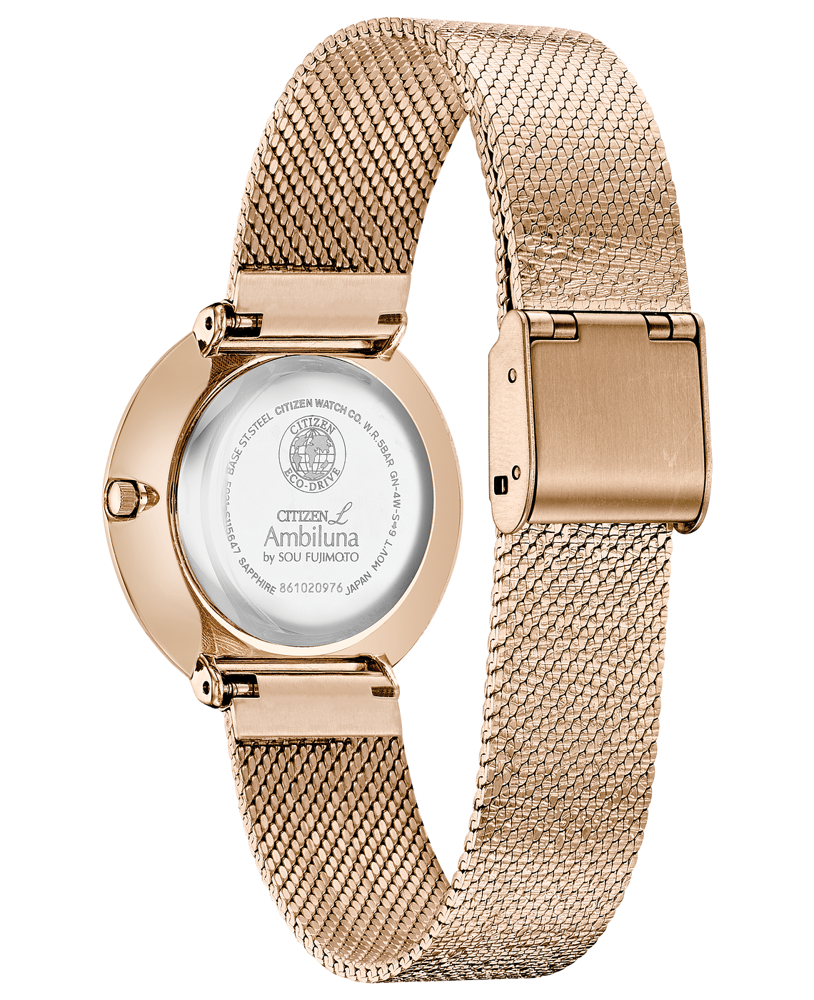 Citizen EM0643-50X นาฬิกาผู้หญิง Citizen L Ambiluna Mother of Pearl Diamond Eco-Drive Women's Watch