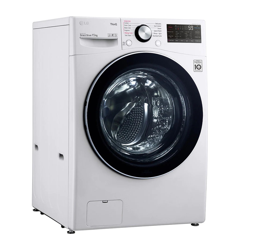 [ผ่อน0%10ด] LG เครื่องซักผ้าฝาหน้า F2515STPW 15 กก. 1200RPM อินเวอร์เตอร์ (ชลบุรีส่งฟรี) สั่งงานผ่านสมาร์ทโฟน