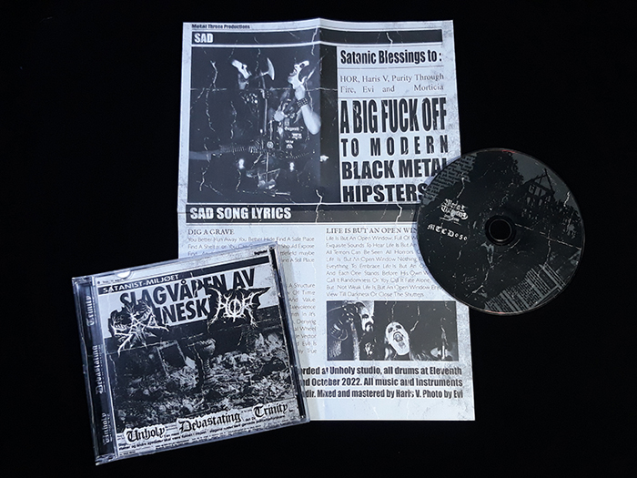 SAD / HOR 'Unholy Devastating Trinity' CD