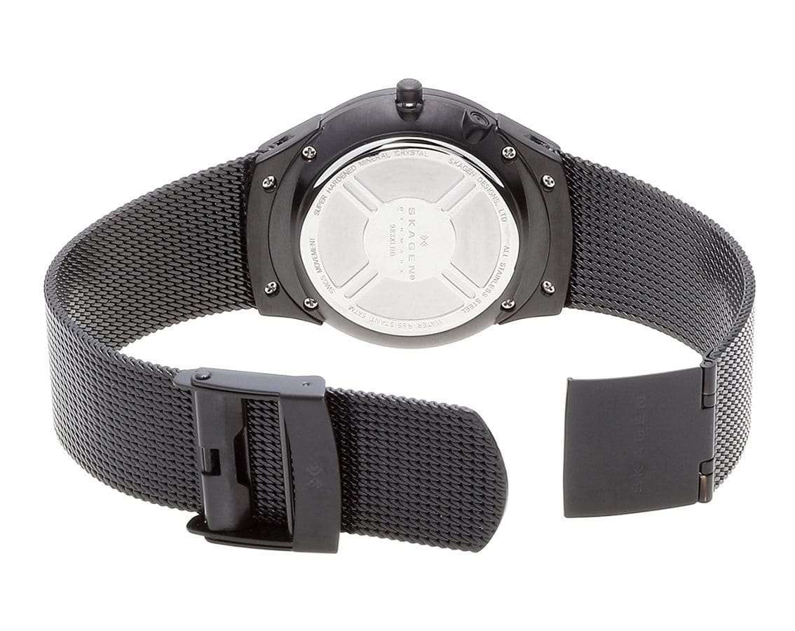 Skagen 983XLBB นาฬิกาผู้ชาย Black Stainless Steel Men's Watch