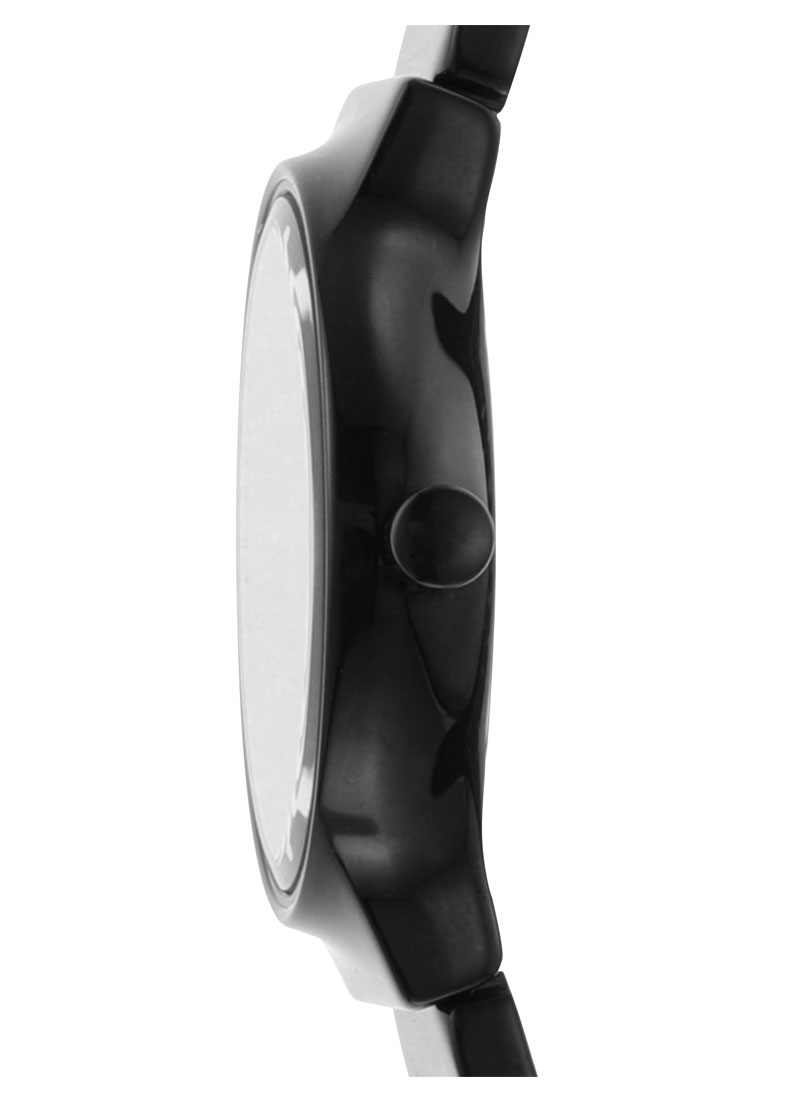 Skagen SKW2830 นาฬิกาผู้หญิง Freja Two-Hand Black Stainless Steel Quartz Women's Watch