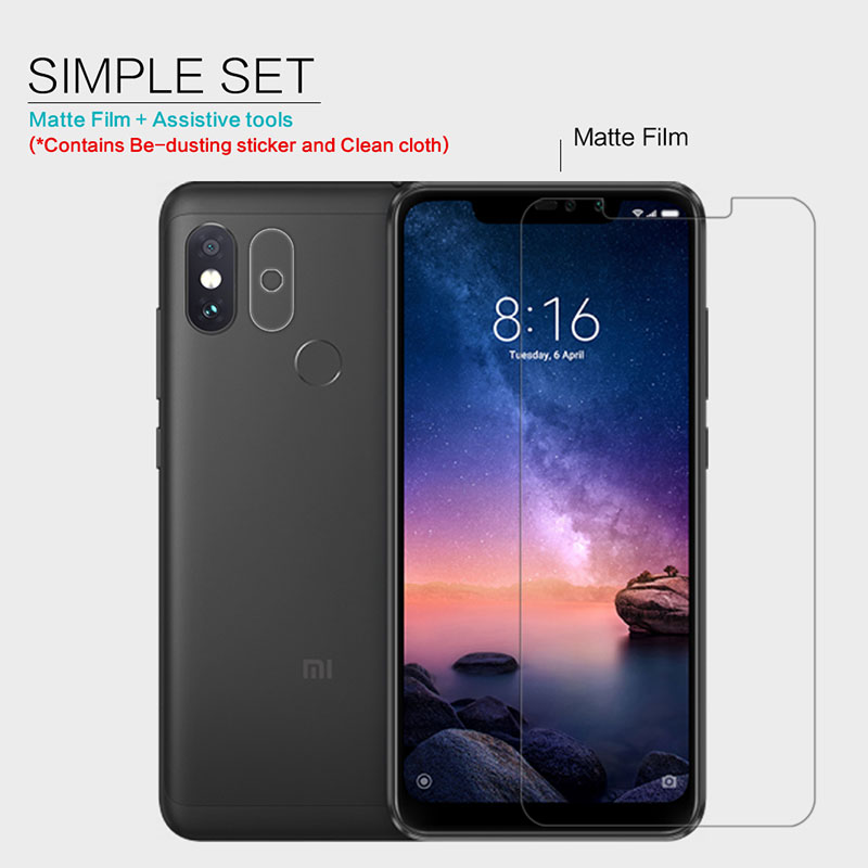 ฟิล์มกันรอยแบบด้าน Nillkin Matte สำหรับ Xiaomi Redmi Note 6 Pro