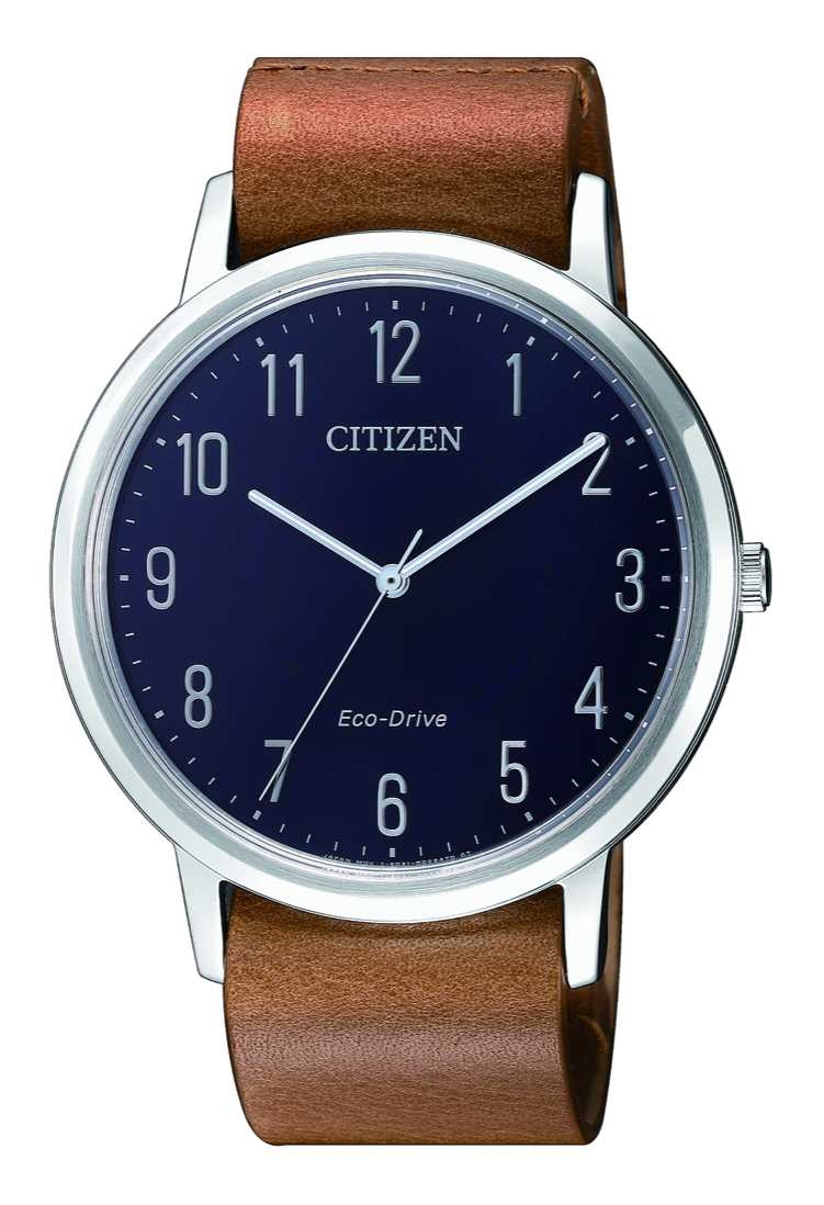Citizen BJ6501-10L นาฬิกาผู้ชาย Eco-Drive Dress Leather Men's Watch