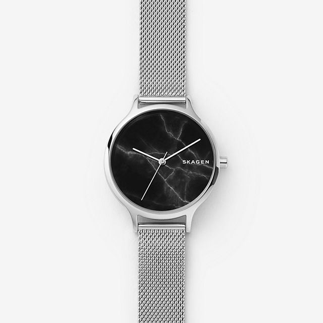 Skagen SKW2673 นาฬิกาผู้หญิง Skagen รุ่น SKW2673, Anita Steel-Mesh Marble Women's Watch