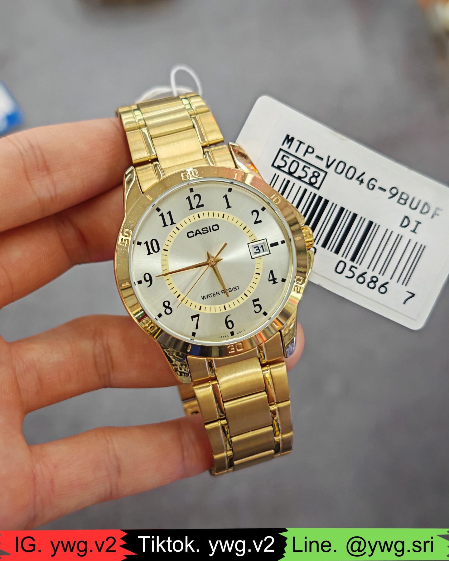 CASIO รุ่น MTP-V004G-9B