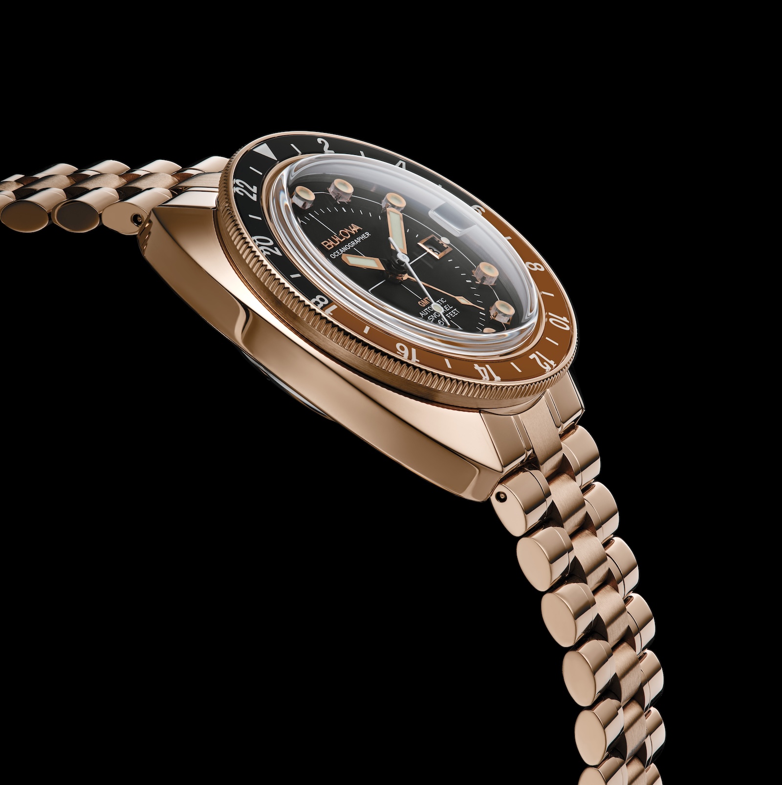 Bulova 97B215 นาฬิกาผู้ชาย Automatic Oceanographer GMT Men's Watch