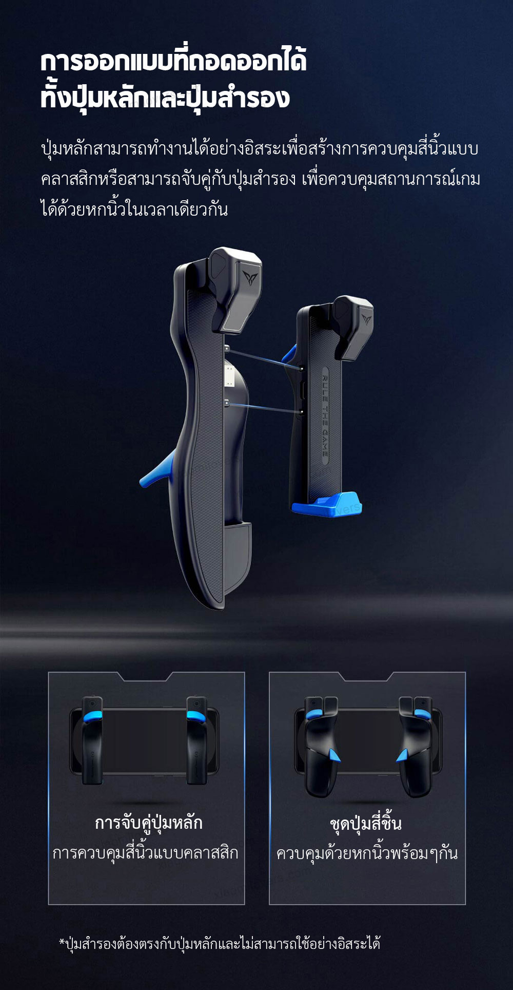 Xiaomi FlyDiGi Stinger Mobile Game Button 2 (Main) - ปุ่มหลักช่วยยิงรุ่น 2 (แพ็คคู่ซ้าย+ขวา)