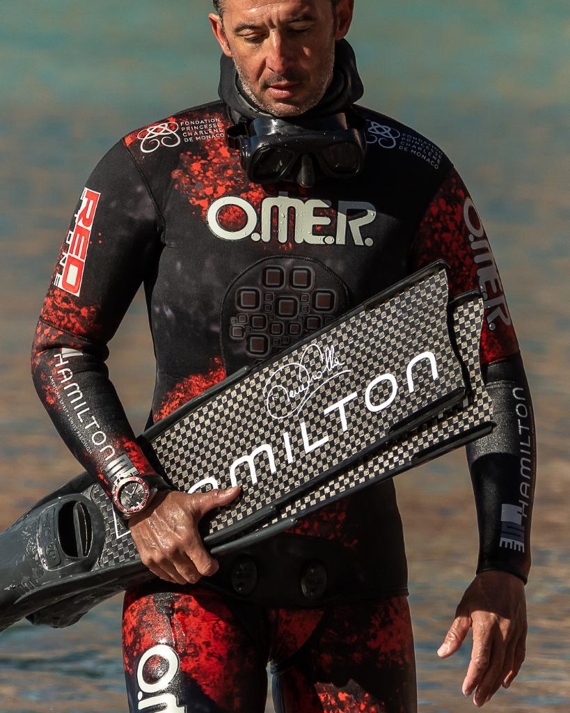 Hamilton H77725335 นาฬิกาผู้ชาย KHAKI NAVY FROGMAN AUTO Men's Watch