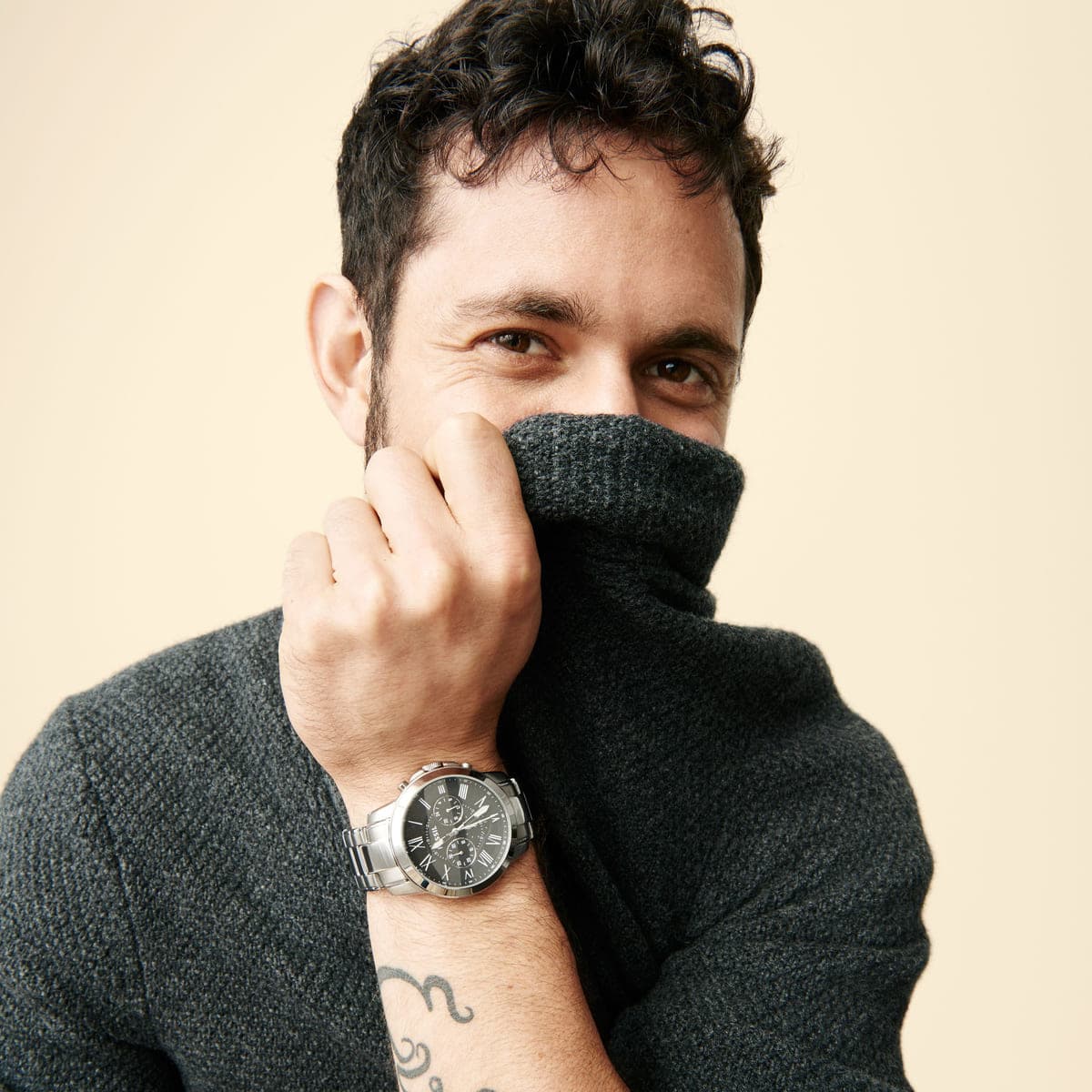 Fossil FS4736 นาฬิกาผู้ชาย Chronograph Quartz Men's Watch