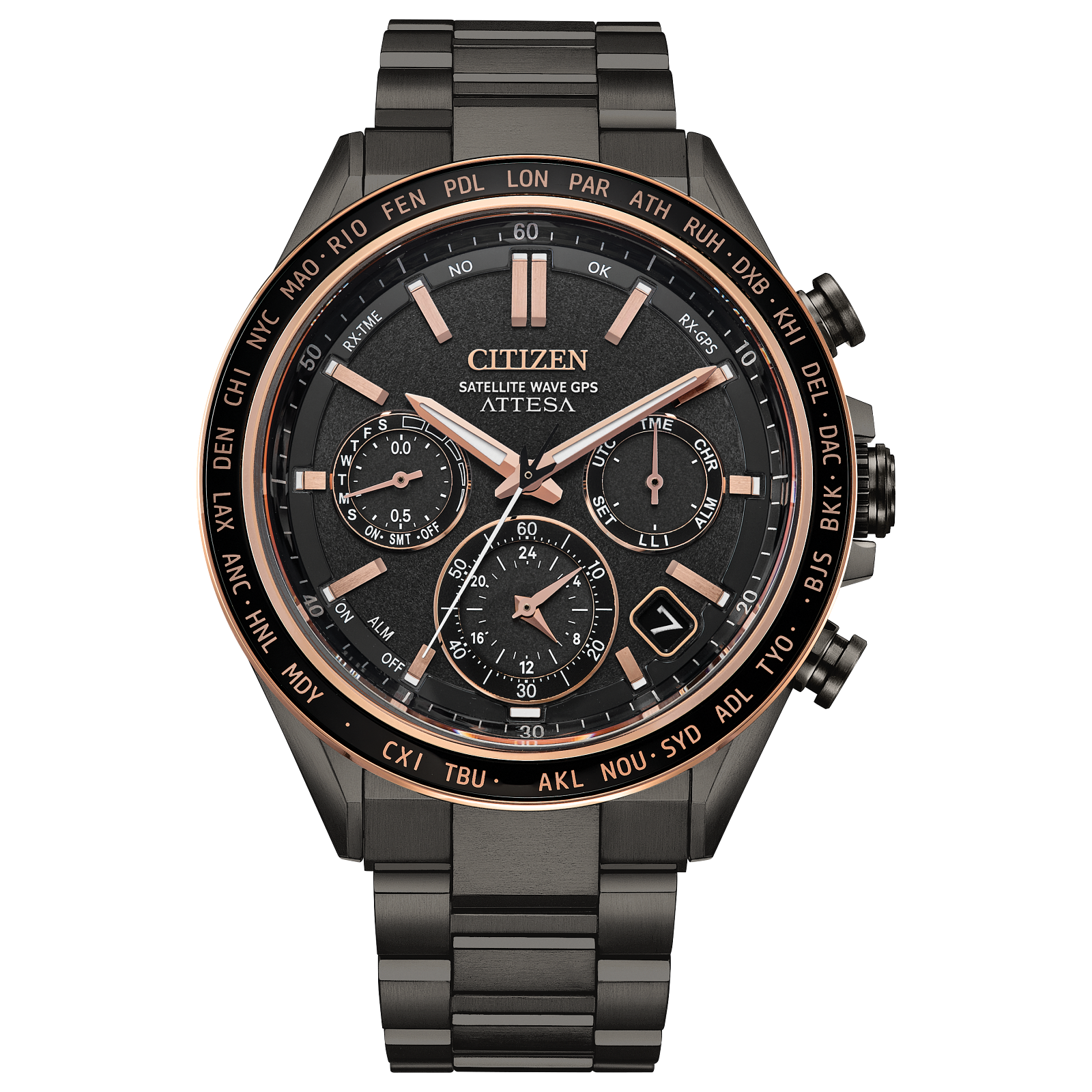Citizen CC4074-61W นาฬิกาผู้ชาย Attesa Atomic Timekeeping Super Titanium™ Satellite GPS Men's Watch