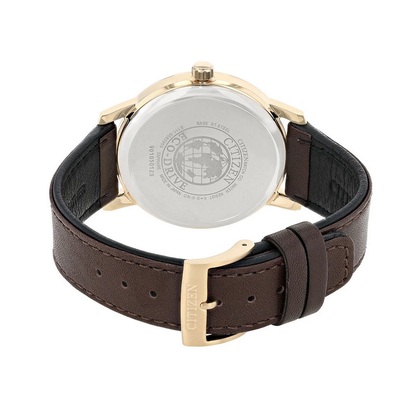 Citizen BM6753-00A นาฬิกาข้อมือผู้ชาย Eco-Drive Sapphire Leather Japan Made Men's Watch