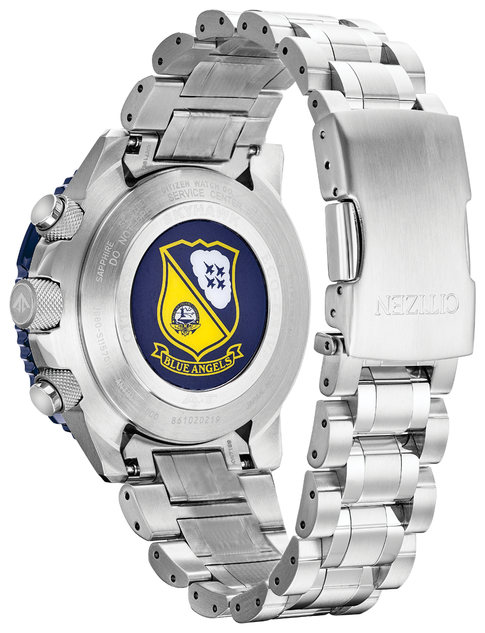 Citizen JY8078-52L นาฬิกาชาย Promaster Blue Angels Skyhawk A-T Radio Controlled Eco-Drive Chrono Men's Watch