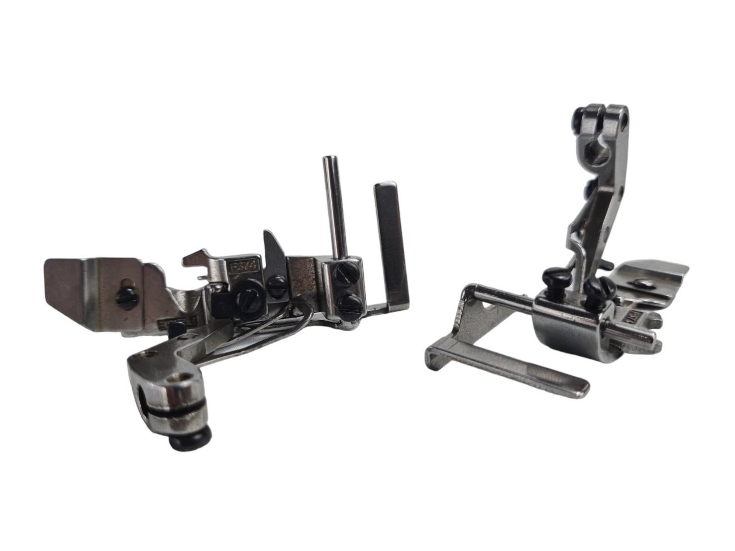 ตีนผีจักรโพ้งสี่เส้น อุตสาหกรรม สำหรับเข้า ซกคอเสื้อยืด สามารถปรับขนาดได้ ตีนผีจักรอุตสาหกรรม การเข้าคอเสื้อยืด การใส่ซกคอ