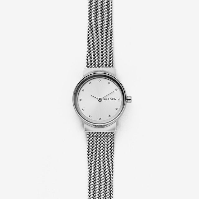 Skagen SKW2715 นาฬิกาผู้หญิง Skagen รุ่น SKW2715, Freja Steel-Mesh Quartz Women's Watch