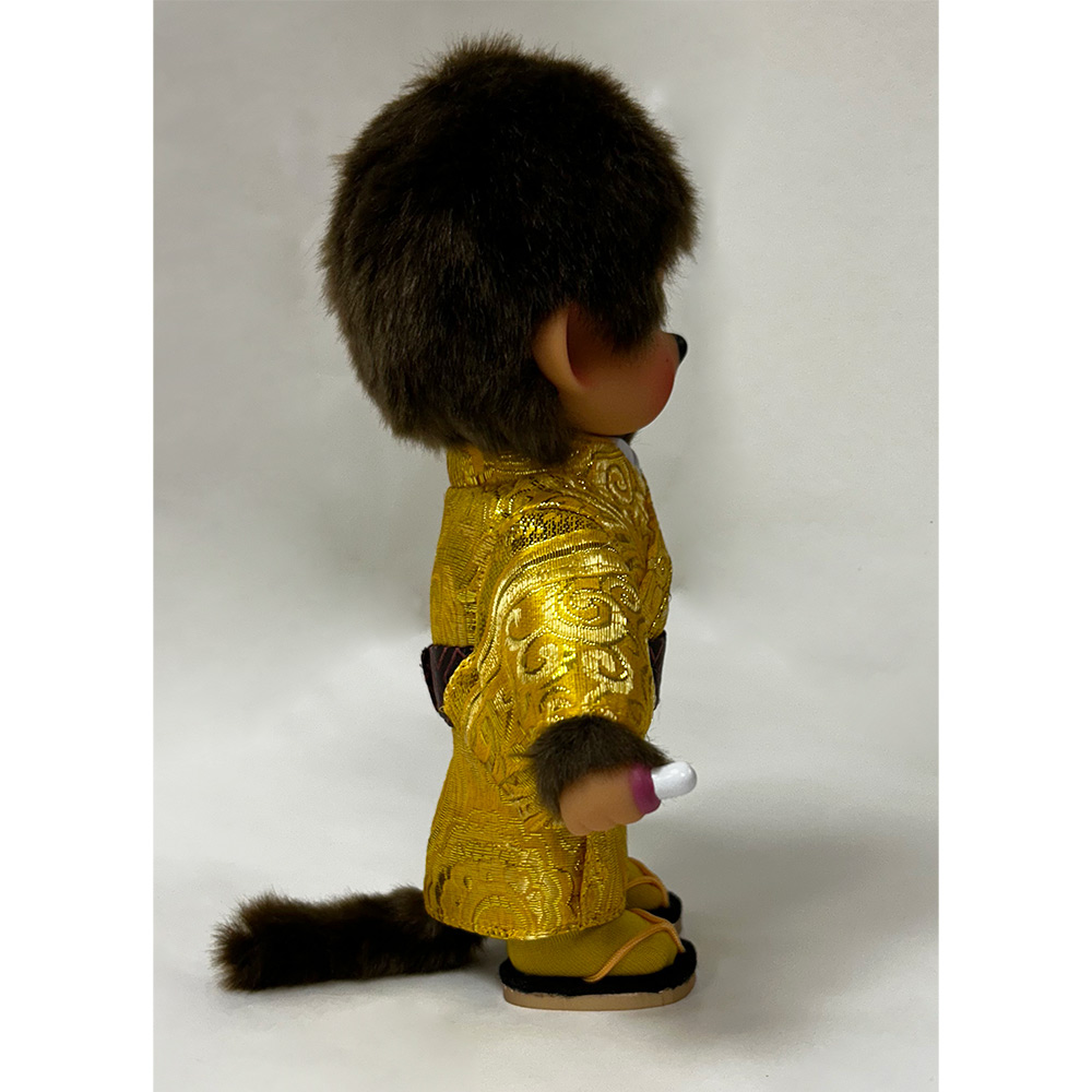 [PRE-ORDER] ตุ๊กตา ม่อนชิชิ กิโมโน สีทอง Size S ม่อนชิชิคุง Monchhichi Gold Kimono Boy 15 x 8 x 21 cm นำเข้าจากญี่ปุ่น オリジナル お着物モンチッチ 男の子 金 IPM-53