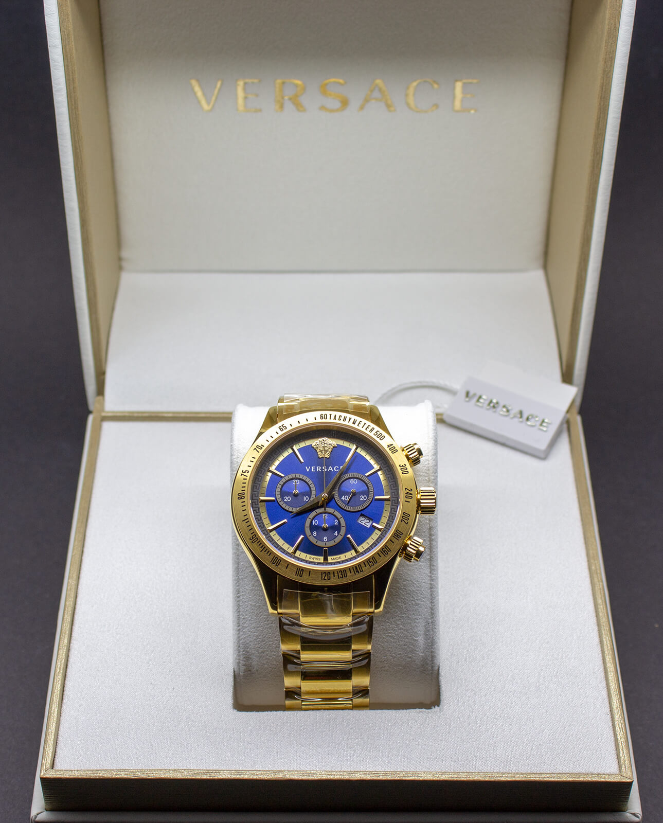 Versace VEV700619 นาฬิกาผู้ชาย Chrono Classic Quartz Swiss Made Men's Watch