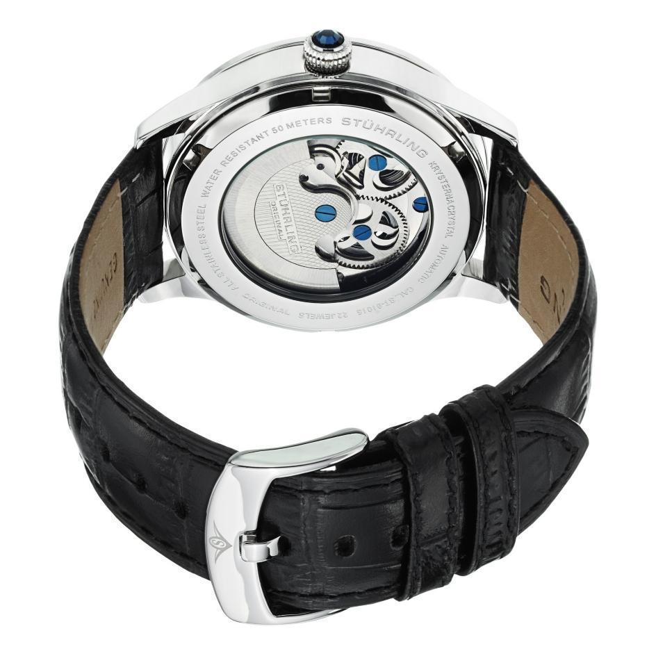 Stuhrling Original 571.33152 นาฬิกาผู้ชาย Stuhrling Original รุ่น 571.33152, Tempest II Automatic Skeleton Dual Time Men's Watch